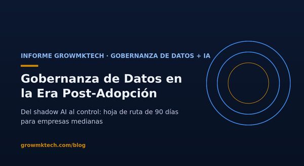 Informe GrowMkTech: gobernanza de datos en la era post-adopción de IA