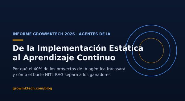 Informe GrowMkTech 2026: de la implementación estática al aprendizaje continuo en agentes de IA