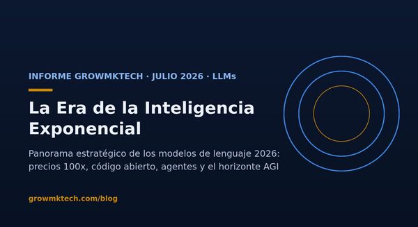 Informe GrowMkTech: la era de la inteligencia exponencial — panorama de modelos de lenguaje 2026